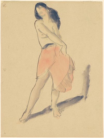 Bailarina con Falda Roja, No. 2 de Robert Henri