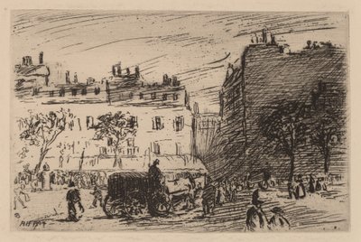 Escena de calle en París de Robert Henri