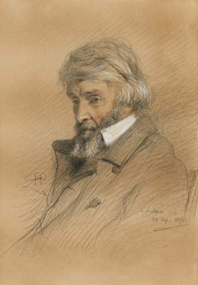 Retrato de Thomas Carlyle 1795-1881, 1875 de Robert Herdman