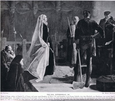El fin, Fotheringay, 1587, ilustración de 