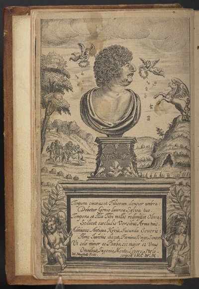 Frontispicio de las Hespérides, o Las Obras… de Robert Herrick