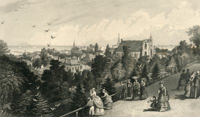 Ciudad de Cleveland, desde Reservoir Walk de Robert Hinshelwood