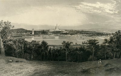 Washington desde Arlington Heights, 1874 de Robert Hinshelwood