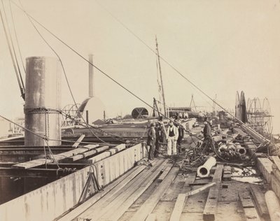 Deck Scene of the Great Eastern de Robert Howlett