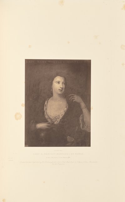 Lady M. Wortley Montagu, por Rusca de Robert Howlett