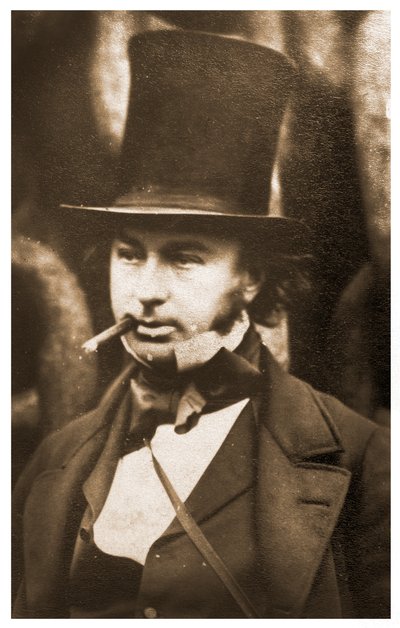 Retrato de Isambard Kingdom Brunel junto a las Cadenas de Lanzamiento del SS Great Eastern de Robert Howlett