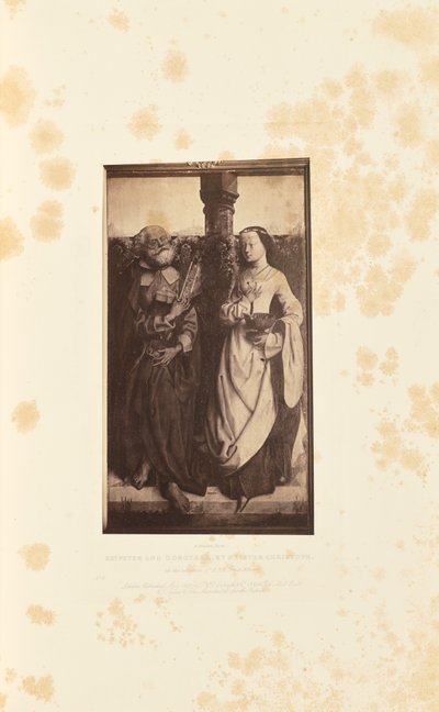 Santos Pedro y Dorotea, por Meister Christoph de Robert Howlett