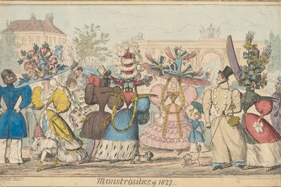 Monstruosidades de 1827 de Robert Isaac Cruikshank