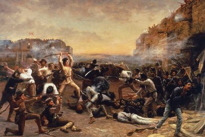 La caída de El Álamo o La última batalla de Crockett de Robert Jenkins Onderdonk