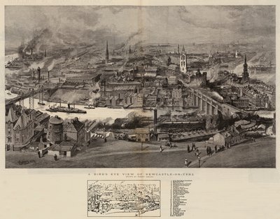 Vista aérea de Newcastle-on-Tyne de Robert Jobling