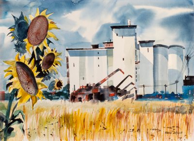 Elevador de granos, Kansas, n.d. de Robert Johnson