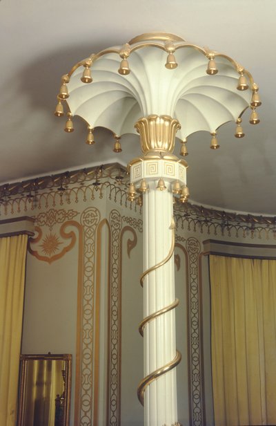 Detalle de una columna en el Salón de Dibujo Norte, 1815-23 de Robert Jones