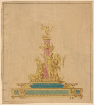 Dibujo para un tintero de Robert Joseph Auguste