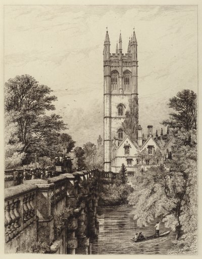 Torre y puente de Magdalen de Robert Kent after Thomas
