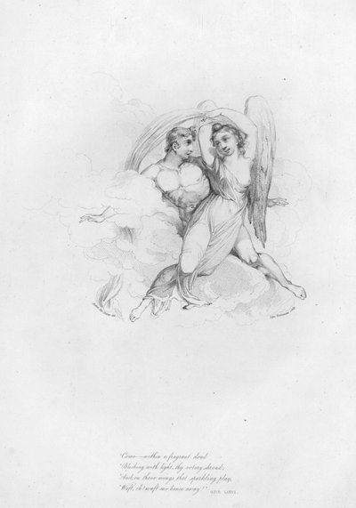 Anacreonte, Oda LXXVI (grabado) de Robert Kerr (after) Porter