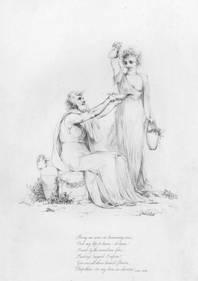 Anacreonte, Oda XVIII de Robert Kerr (after) Porter