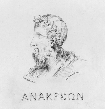 Retrato de Anacreonte de Robert Kerr (after) Porter