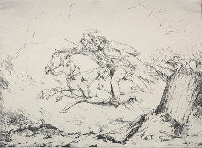 Especímenes de Poliautografía: Carga de caballería, 1803 de Robert Kerr Porter