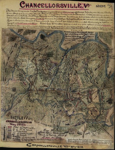 Batalla de Chancellorsville, Virginia, 2 y 3 de mayo de 1863 LOC gvhs01.vhs00299 de Robert Knox Sneden