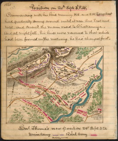 Nueva posición del Gral. Thomas 20 Septr. 3 p.m. LOC gvhs01.vhs00159 de Robert Knox Sneden