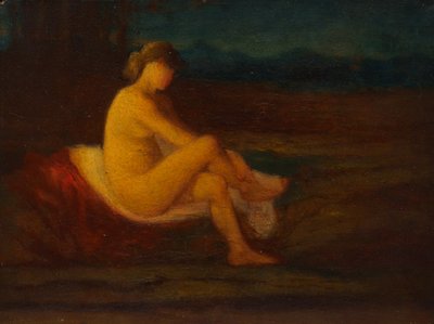 Un bañista, 1800s de Robert Loftin Newman