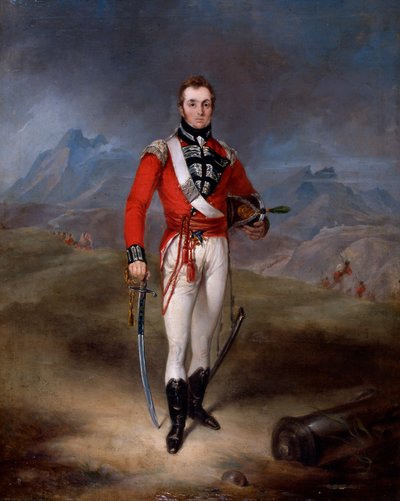 Retrato del Mayor Lambert Brabazon Urmston, vistiendo el uniforme del 45º Regimiento de Robert Lucas West