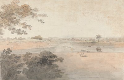 Paisaje con camellos y elefantes de Robert Mabon