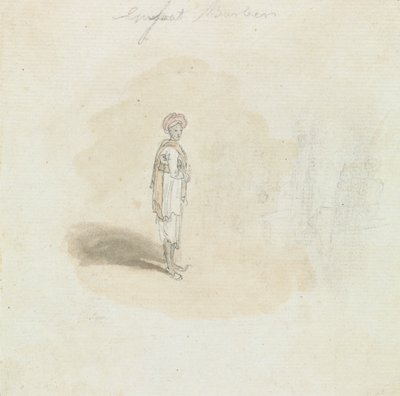 Hombre indio de pie de Robert Mabon