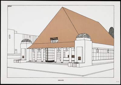 Halles, de Une Cite Moderne, Dessins de Rob Mallet-Stevens Architecte, 1987 (publicado) de Robert Mallet Stevens
