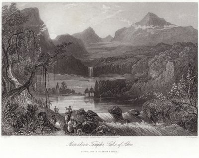 Templos de montaña en el Lago de Aboo de Robert Melville Grindlay