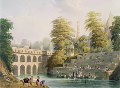 Vista del Puente cerca de Baroda en Guzerat, del Volumen II de 