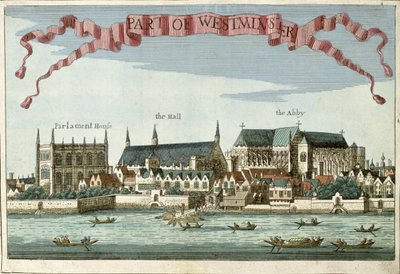 Westminster mostrando la Abadía, el Salón y la Casa del Parlamento, de 