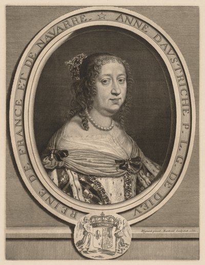 Ana de Austria, Reina de Francia, 1660 de Robert Nanteuil