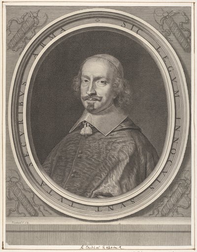 Cardenal Jules Mazarin, ca. 1652 de Robert Nanteuil