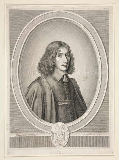 Fran?ois Mol?, Abb? de Sainte-Croix de Bordeaux, luego Ma?tre des Requ?tes (Abad de Sainte-Croix de Bordeaux, luego Maestro de Solicitudes) (1625-1712) de Robert Nanteuil