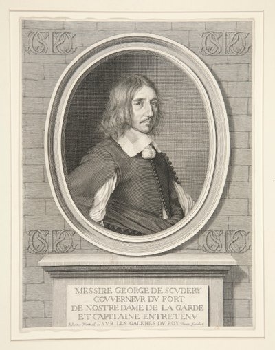 Georges de Scud?ry, autor, miembro de la Academia (1601-1668) de Robert Nanteuil