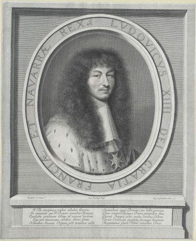 Rey de Francia Luis XIV de Robert Nanteuil