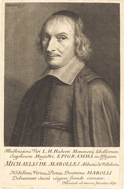 El Abad Michel de Marolles de Robert Nanteuil