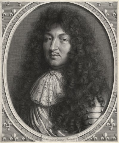 Luis XIV, rey de Francia (1638-1678) de Robert Nanteuil