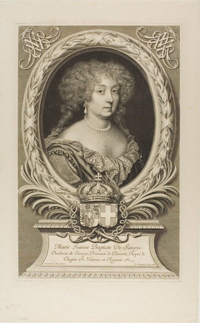 Marie Jeanne Baptiste, duquesa de Saboya de Robert Nanteuil