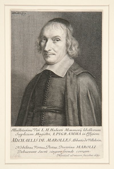 Miguel de Marolles (1600-1681) de Robert Nanteuil