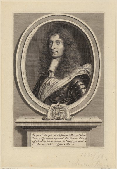 Retrato de Jacques II de Castelnau, mariscal de Francia de Robert Nanteuil