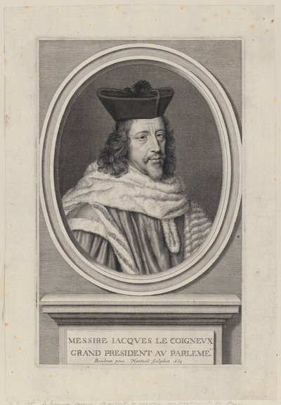 Retrato de Jacques Le Coigneux de Robert Nanteuil