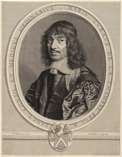 Retrato de Marin Cureau de La Chambre de Robert Nanteuil
