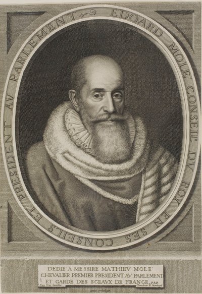 Retrato de Edouard Molé de Robert Nanteuil