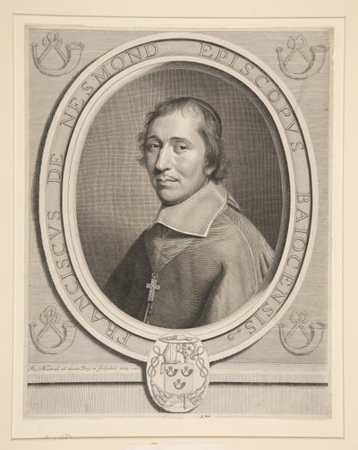 ¿Retrato de François-Théodore de Nesmond, presidente? Mortier au Parlement de Paris (magistrado principal del Parlamento de París) de Robert Nanteuil