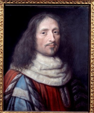 Retrato de Guillaume de Lamoignon (1617-1677) Primer Presidente del Parlamento de París de Robert Nanteuil