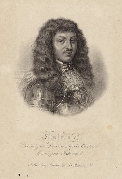 Retrato del rey Luis XIV de Robert Nanteuil