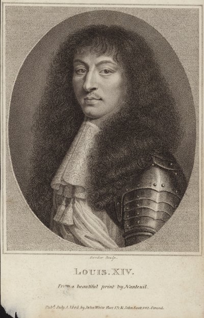 Retrato del Rey Luis XIV de Francia de Robert Nanteuil
