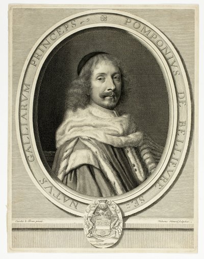 Retrato de Pompone de Bellièvre de Robert Nanteuil
